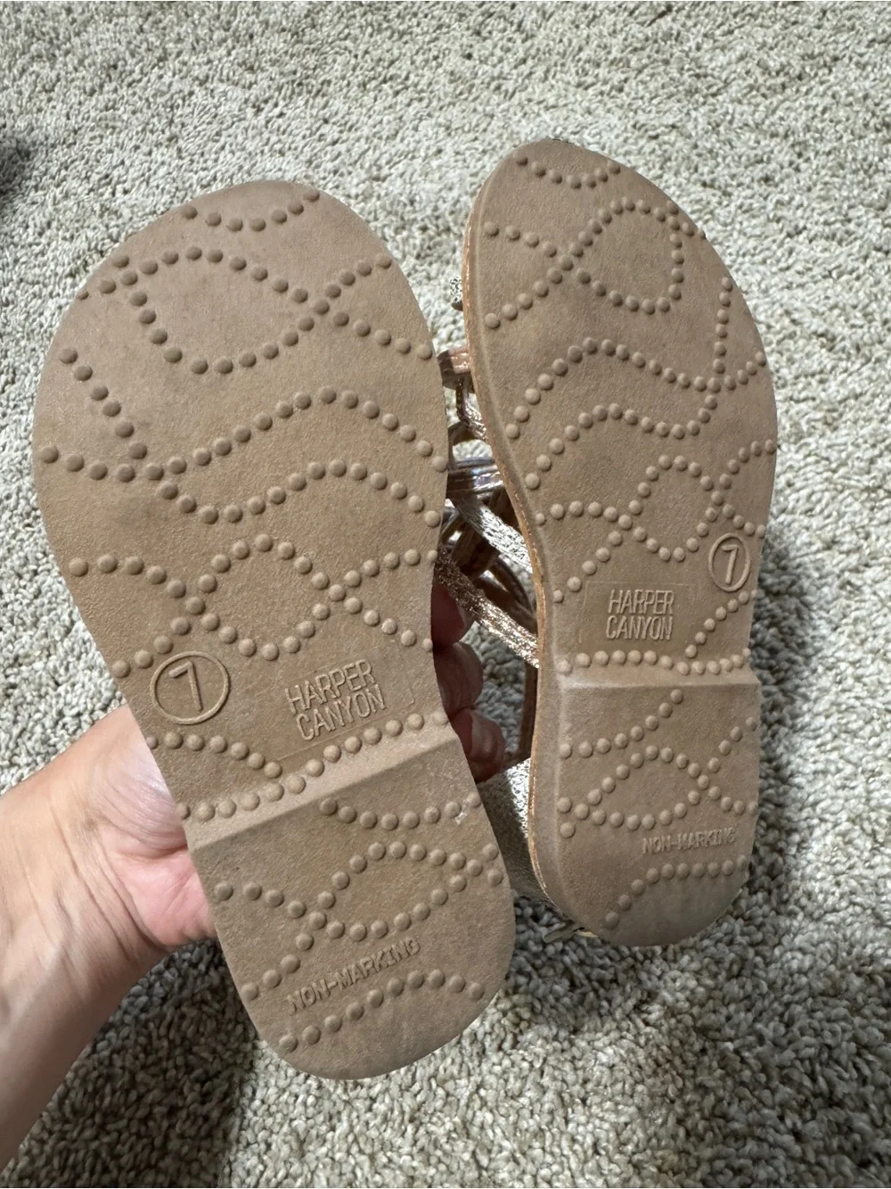 Toddler Girl’s size 7 Harper Canyon Gladiator Sandals